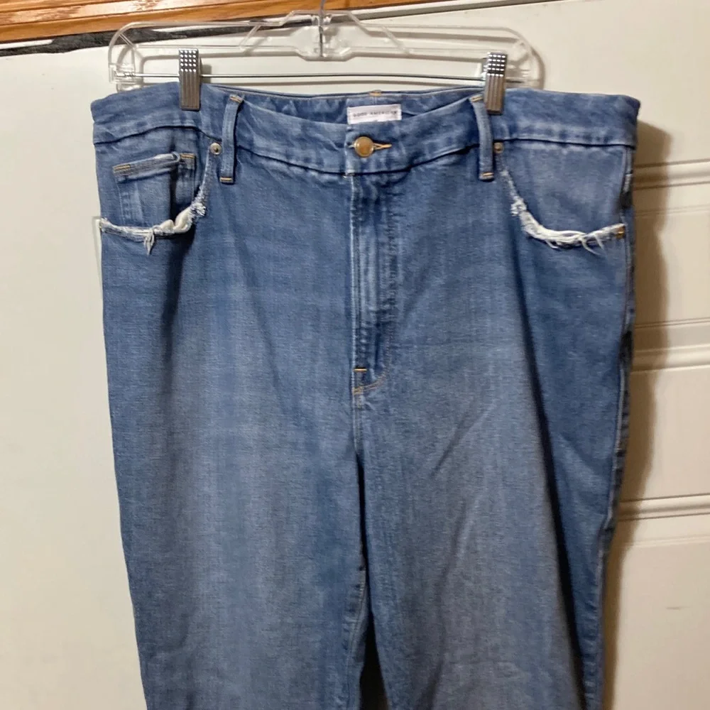 Good American Classic‎ Women's Blue Denim Jeans 16